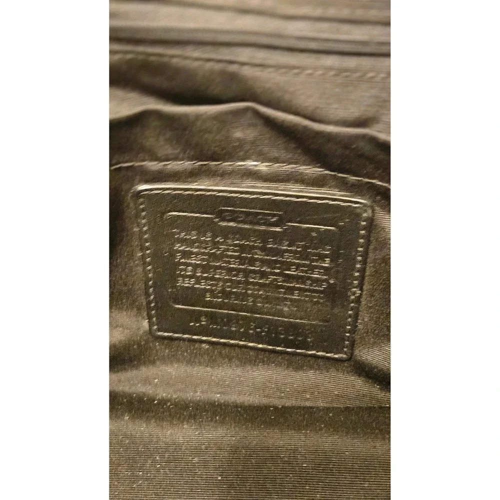 Coach Signature C Large‎ Tote Bag Black Grey Jacquard Canvas Shoulder Bag